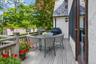 Back deck off the eat-in kitchen
