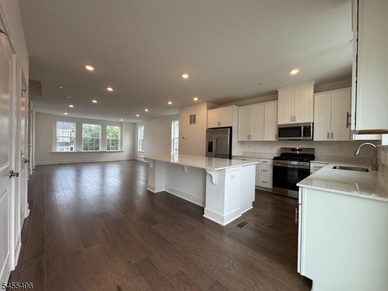 Kitchen into Living,Dining