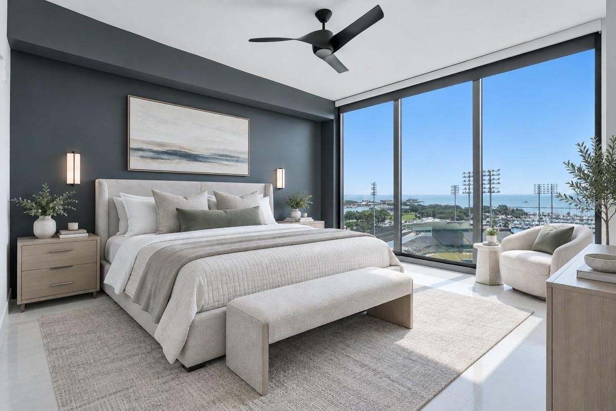 Primary Bedroom - virtually staged