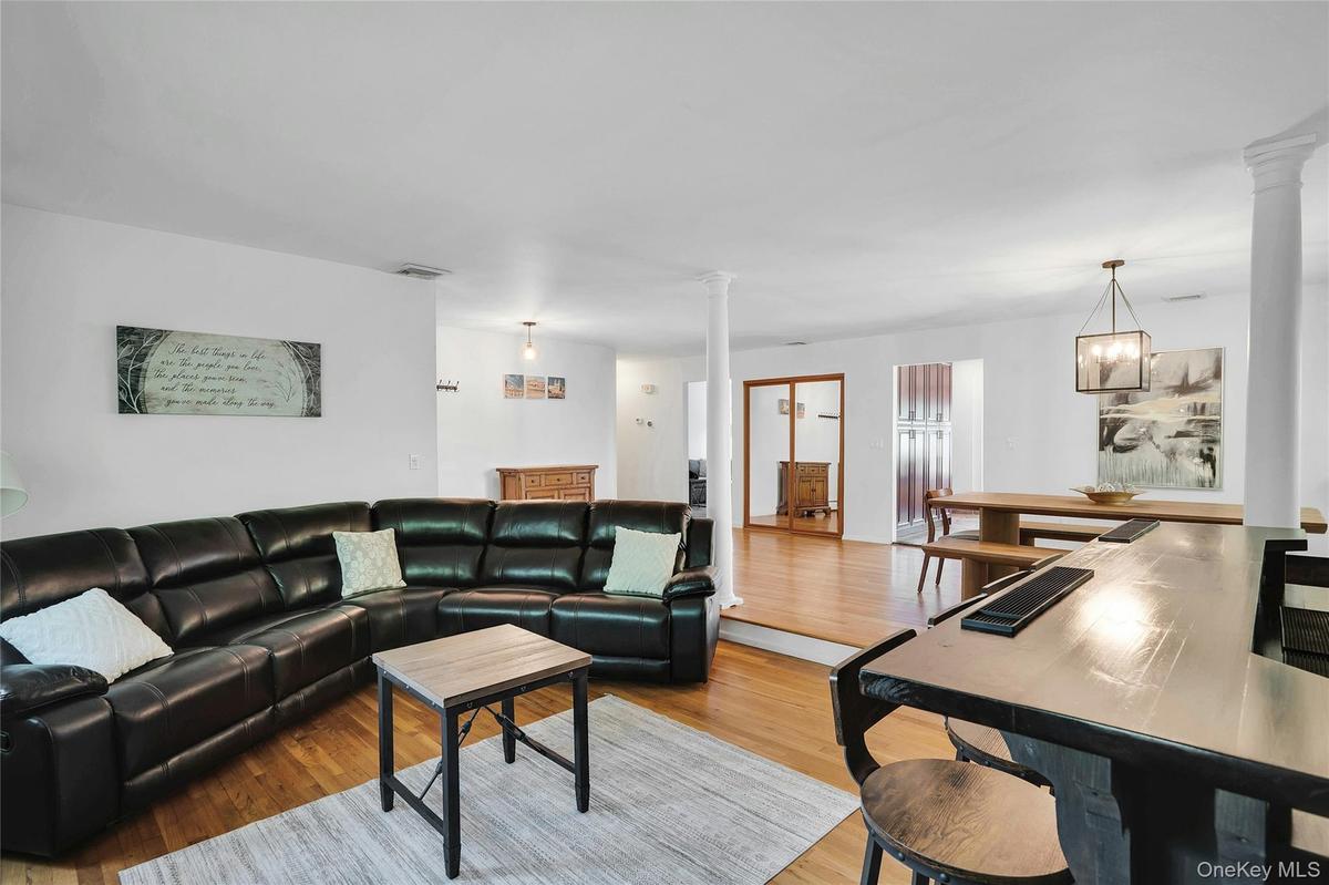Open to the dining room.