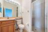 Bedroom level guest bath