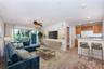 Virtually Staged rec room/family room