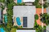 Stunning aerial view showcasing the property's prime location and layout