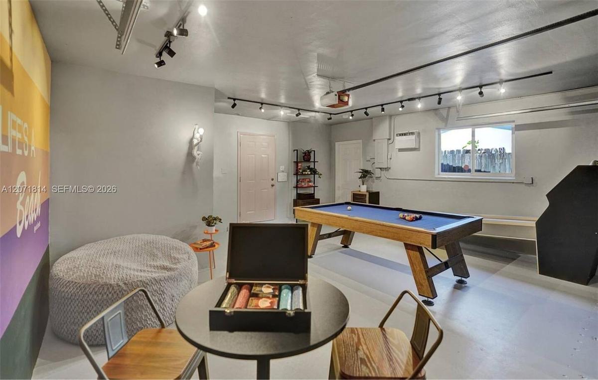 Entertainment area featuring a billiards table, great for game nights