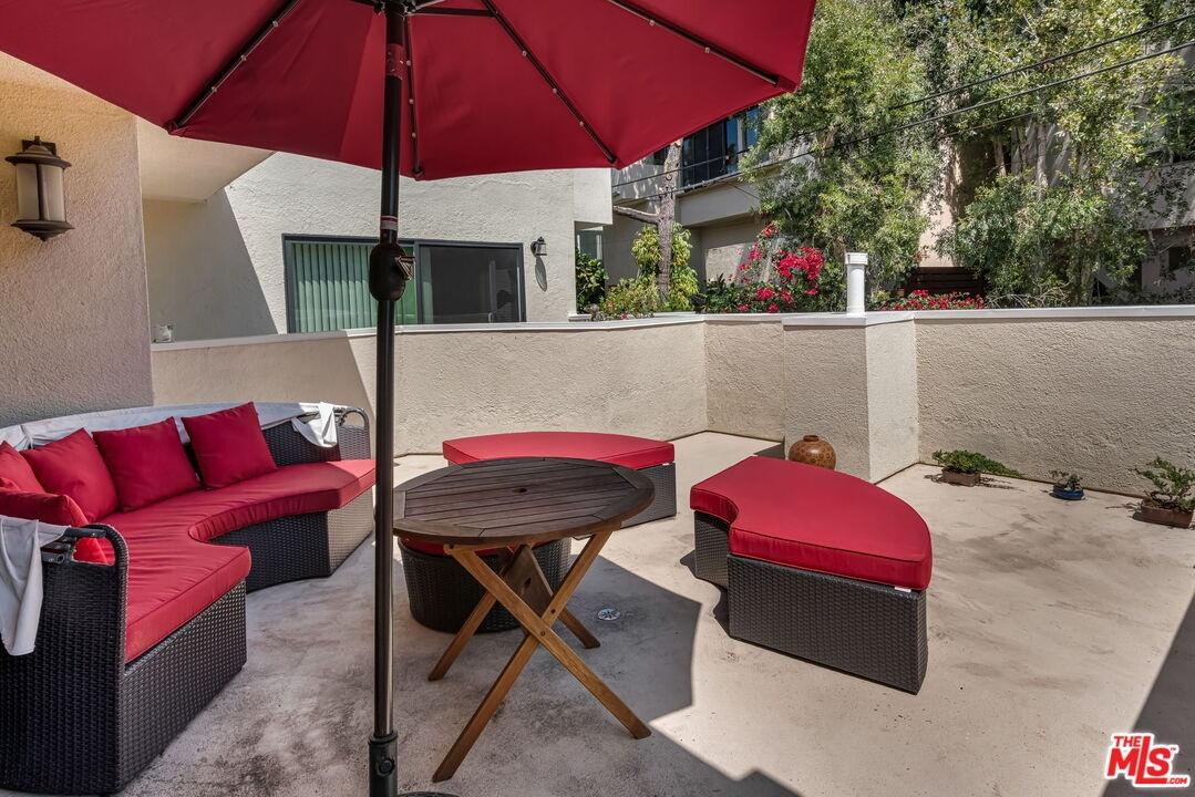 Private patio off great room