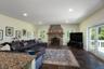 Floor to Ceiling Stone Firepla