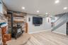 Family Room With Pellet Stove