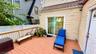 Deck in the backyard