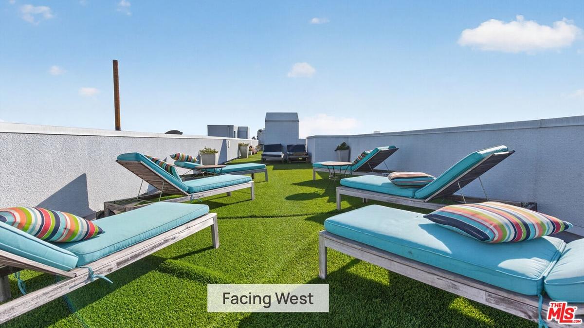 East end of 130'+ roof deck