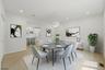 Dining room virtually staged