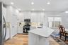 Kitchn area with walk in pantry