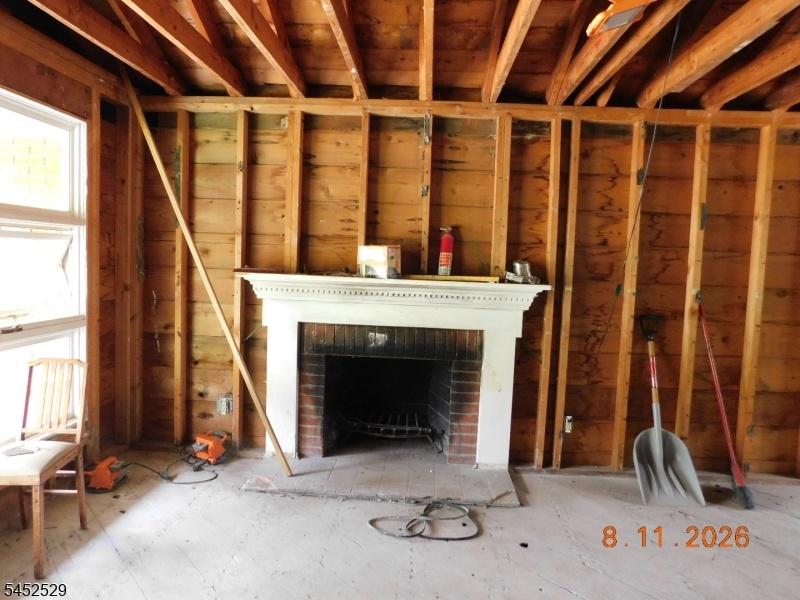 Living room fireplace