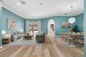 Virtually Staged Living and Dining Rooms