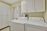 Inside washer & dryer with ample storage space