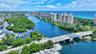 Walk across the bridge to the beach!