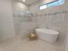 Walk in shower and soaking tub
