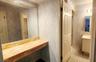 Primary vanity outside bath