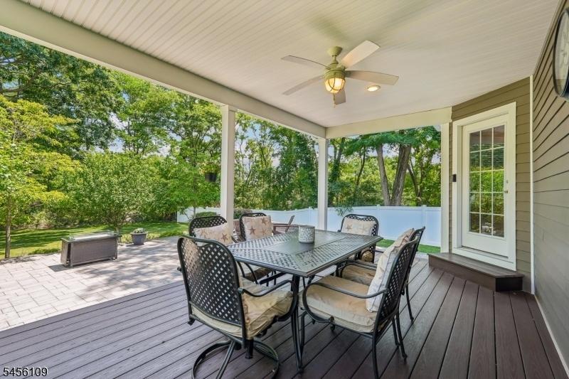 Covered Porch with Light Fan