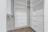 All closets are built out