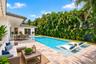 Virtually staged Backyard
