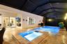 Large Salt Water Spa and Pool with No-Seeum Screen