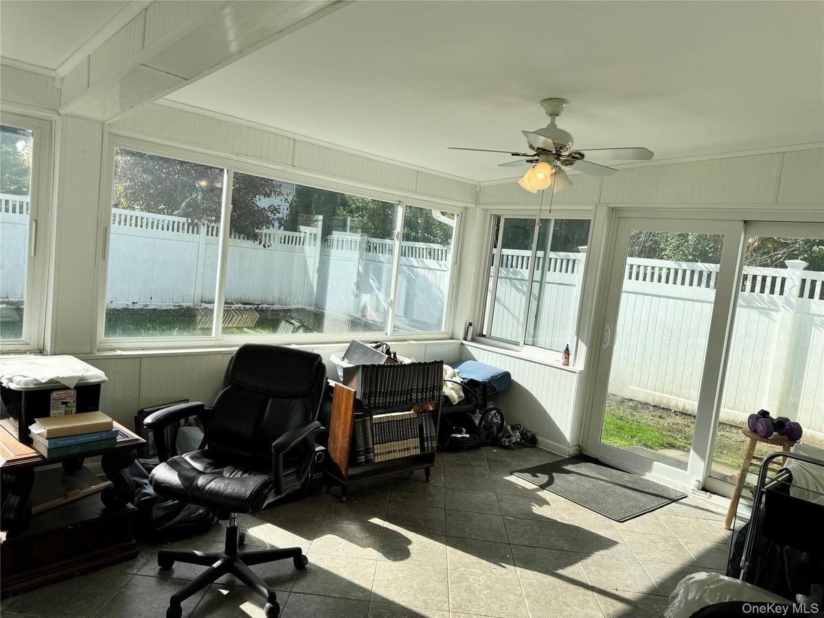 Rear enclosed sunroom