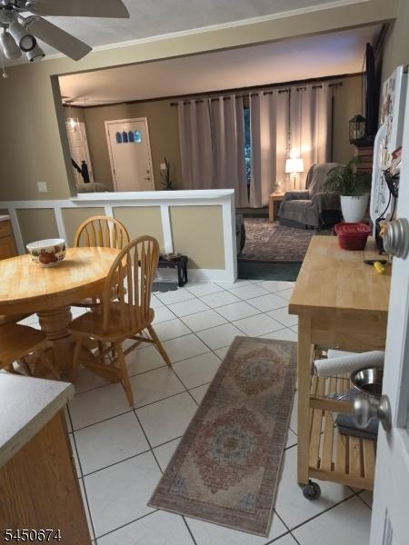 View of Kitchen to Living Room