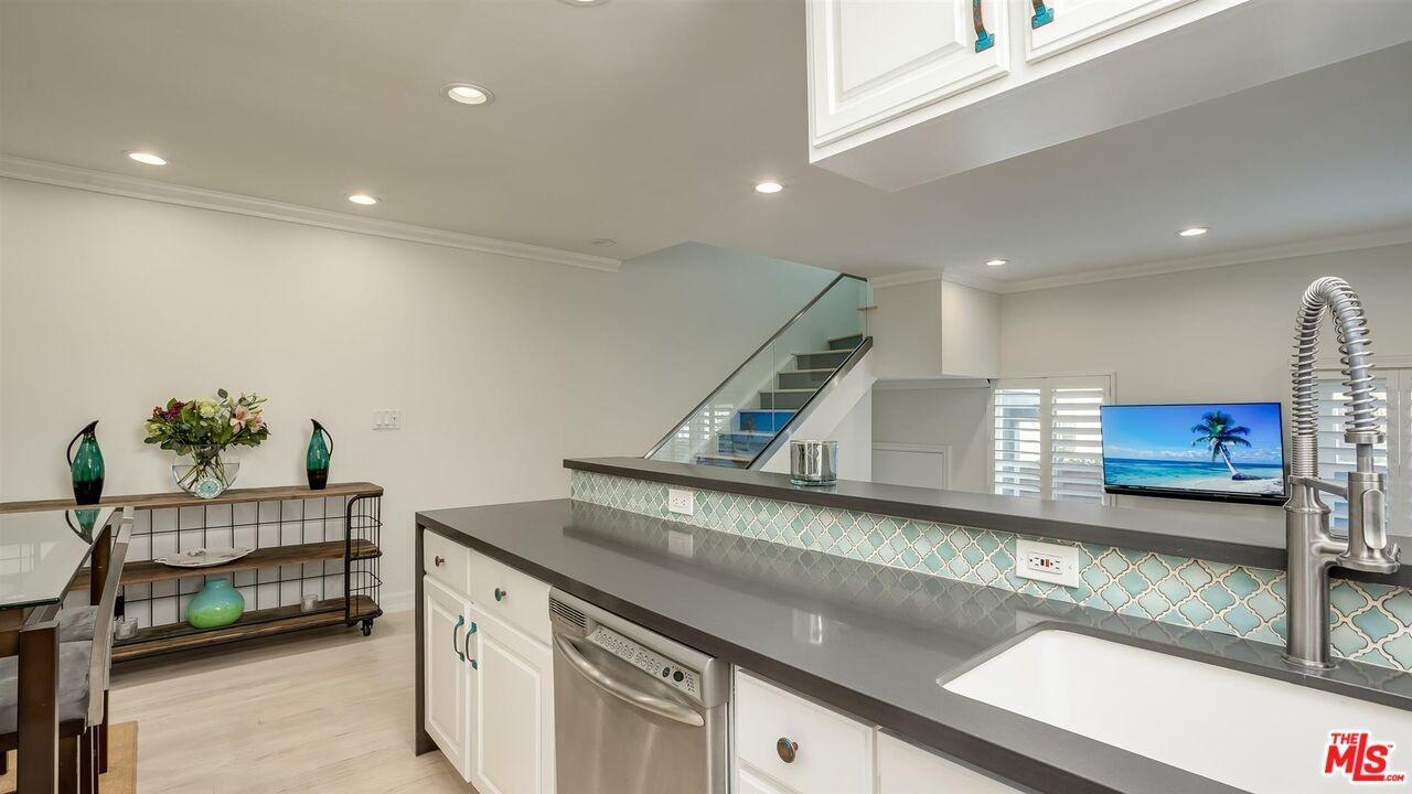 Kitchen to living area