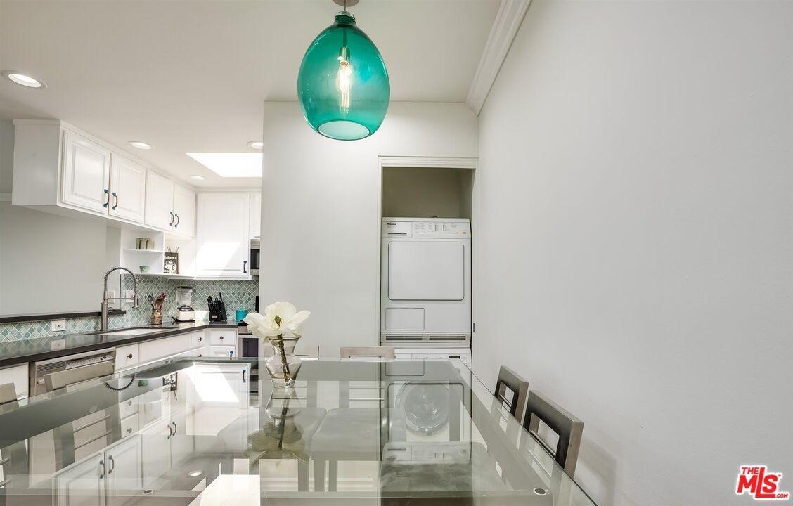 Laundry in kitchen area