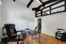Exposed wood beams