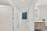 Hallway; half bathroom