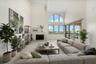 Living room, virtually staged
