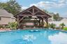 Custom Outdoor 14 x 14 Pavillion Offers a Swim-up Bar