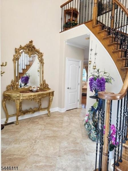 Double story entrance foyer