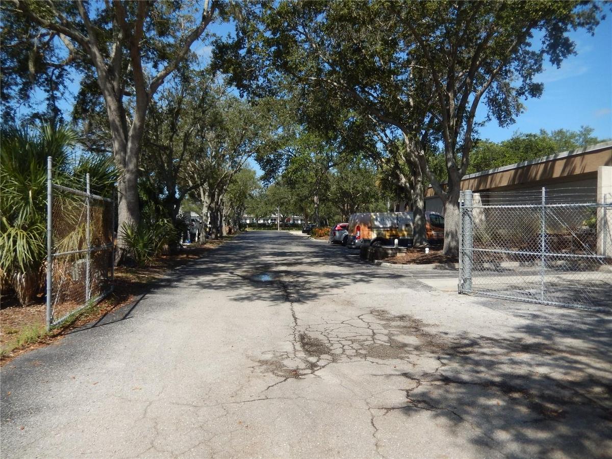 South side of parcel access driveway