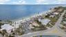 Aerial view private beach