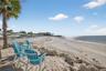 Private Beach chairs and sandy shore