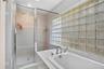 principal bath - soaking tub & separate shower