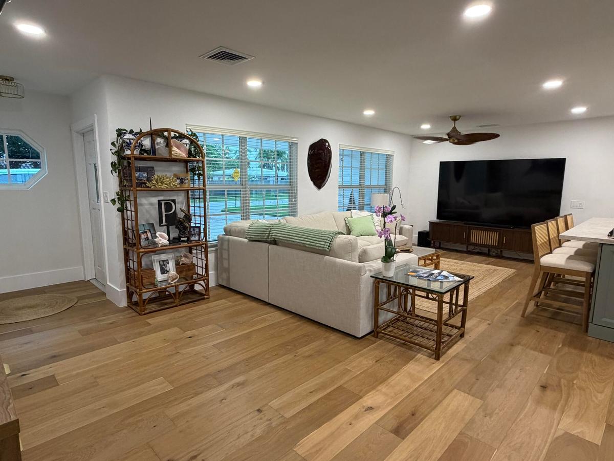 enter the front door into this comfortable living space