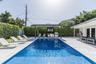 long shot of pool