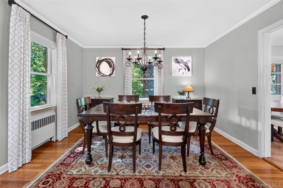 Spacious dining room