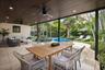 Backyard Patio Covered Seating Area
