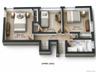 Upper Level for Bedrooms 2,3 & 4.Illustration purpose only.