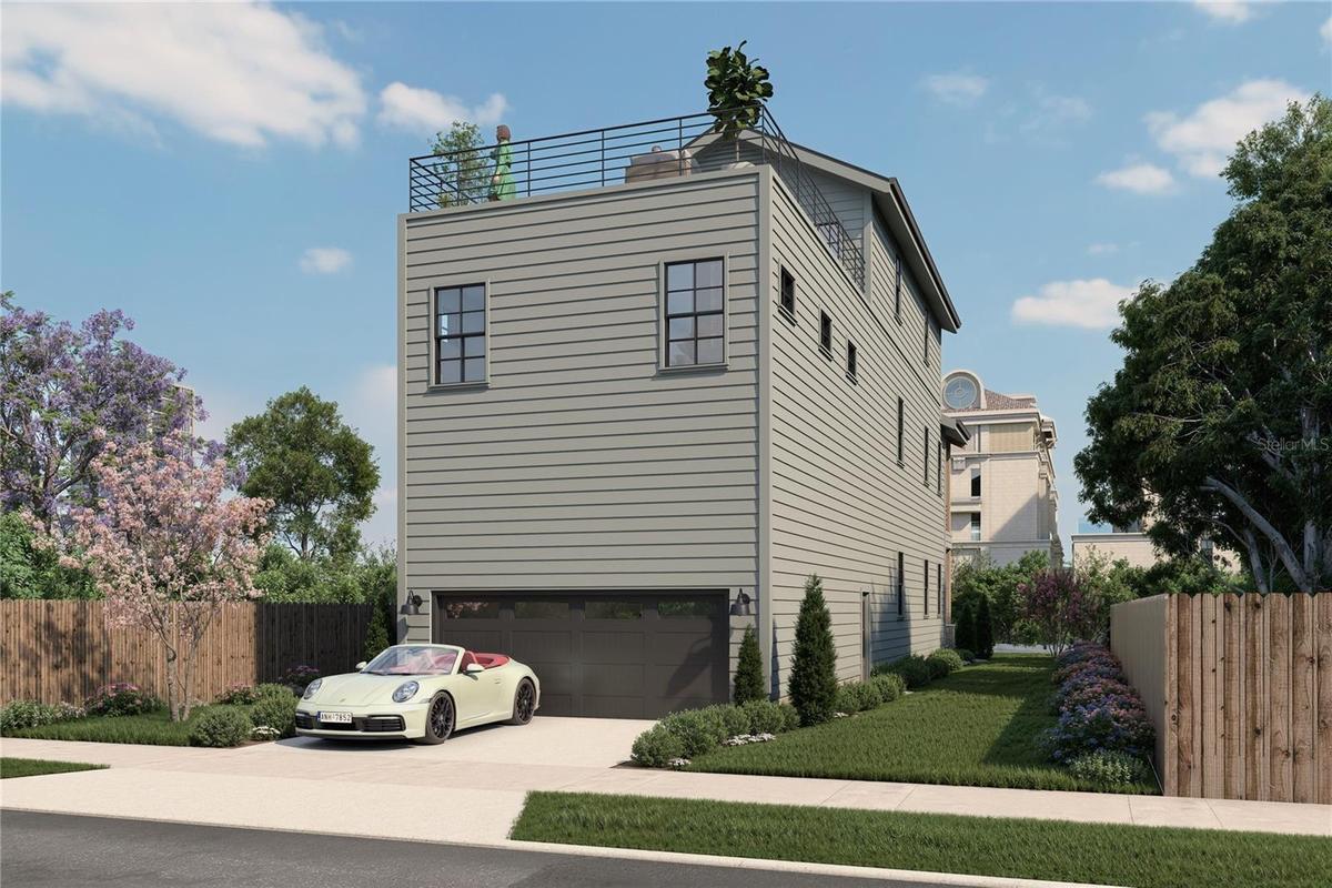 Rear View “Artist Rendering — Proposed Construction.”