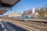The Bronxville Metro North train station is literally a few steps from the building