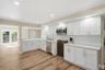 Finished basement with kitchen