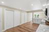 Finished basement with kitchen