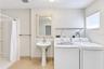 laundry and shower on the lower level