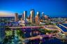 Twilight view over downtown Tampa
