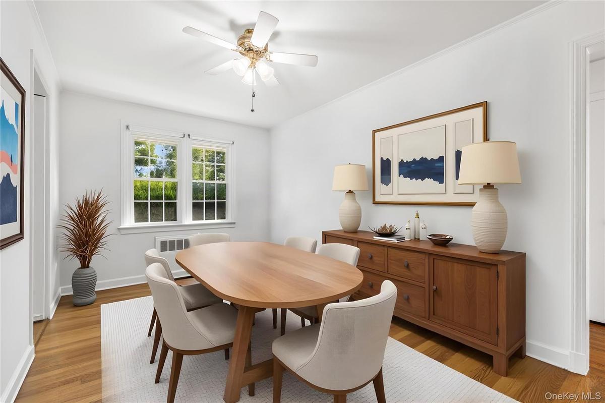 digitally furnished dining area